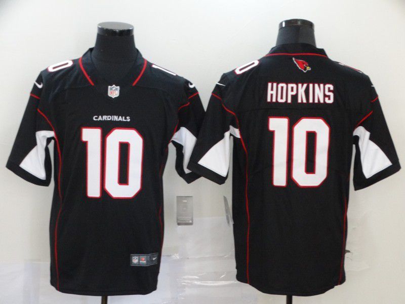 Men Arizona Cardinals #10 Hopkins Black 2024 Nike Vapor Limited NFL Jersey style 1->->